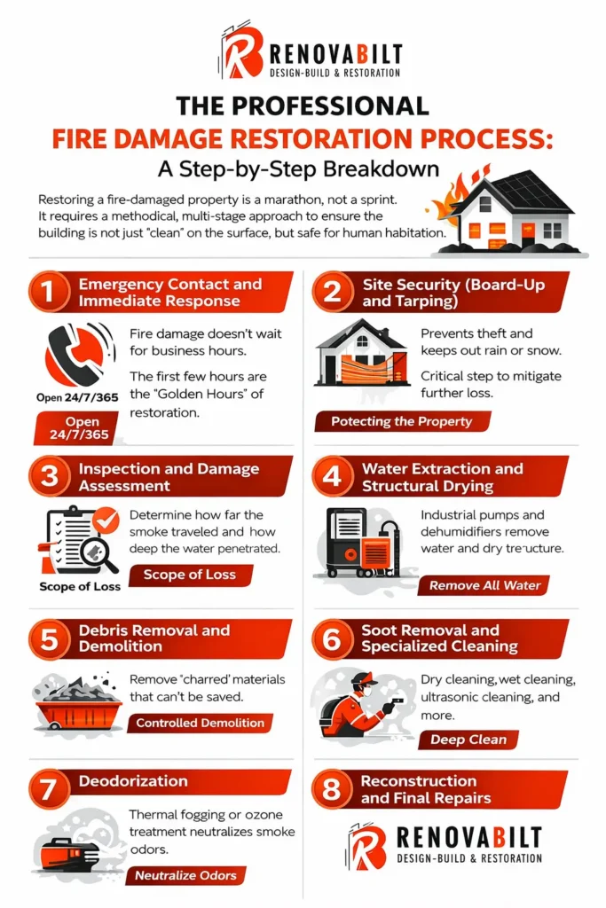 The Professional Fire Damage Restoration Process: A Step-by-Step Breakdown