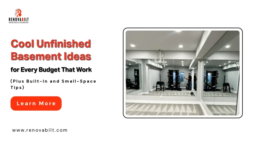 Cool Unfinished Basement Ideas for Every Budget That Work (Plus Built-In and Small-Space Tips)