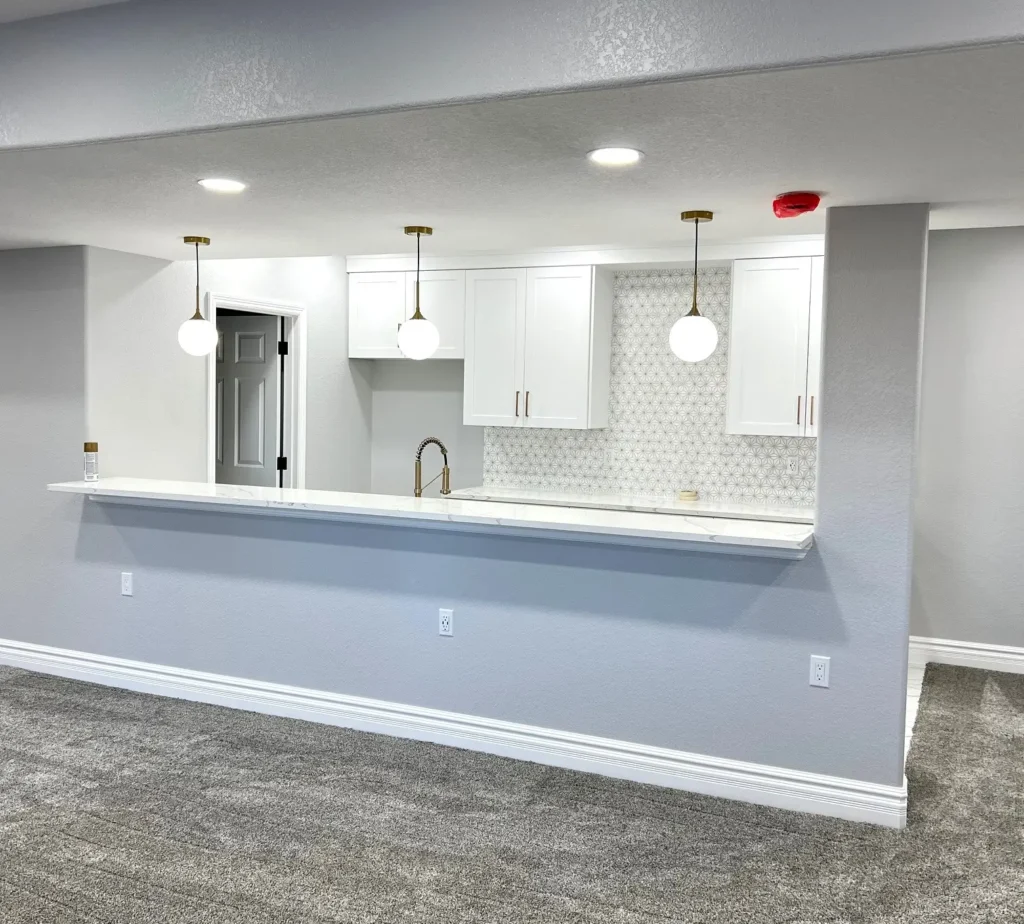 Basement Renovation - Custom Wet Bar