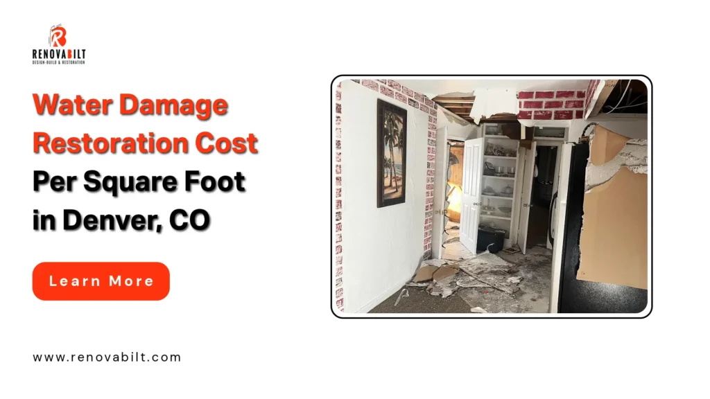 Water Damage Restoration Cost Per Square Foot in Denver, CO