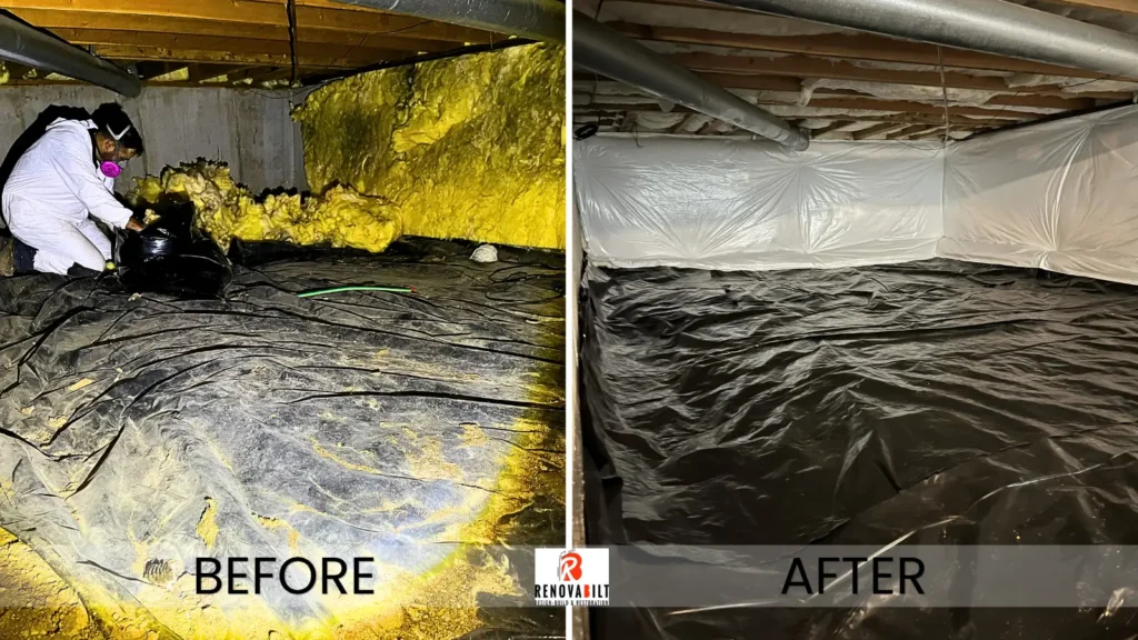 Crawl Space Cleanup Case Study: Before and After